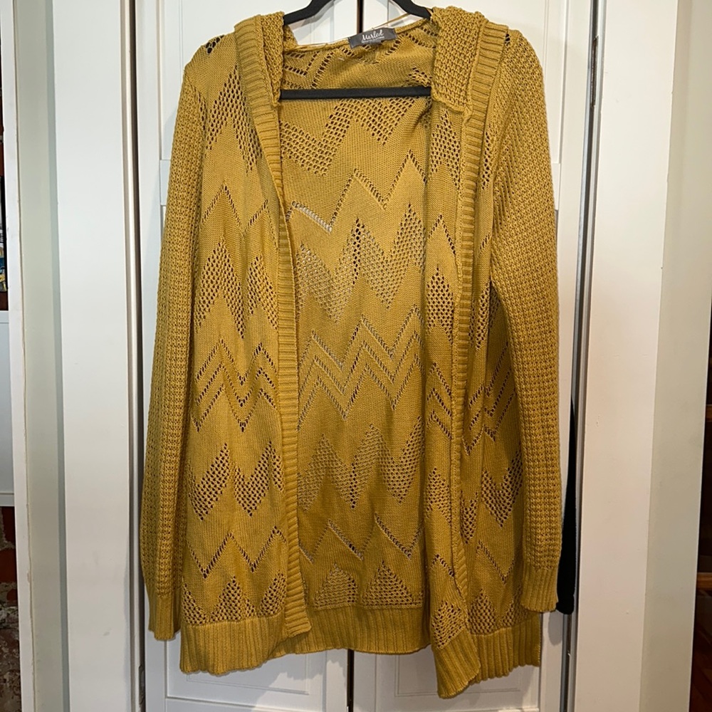 Mustard color cardigan